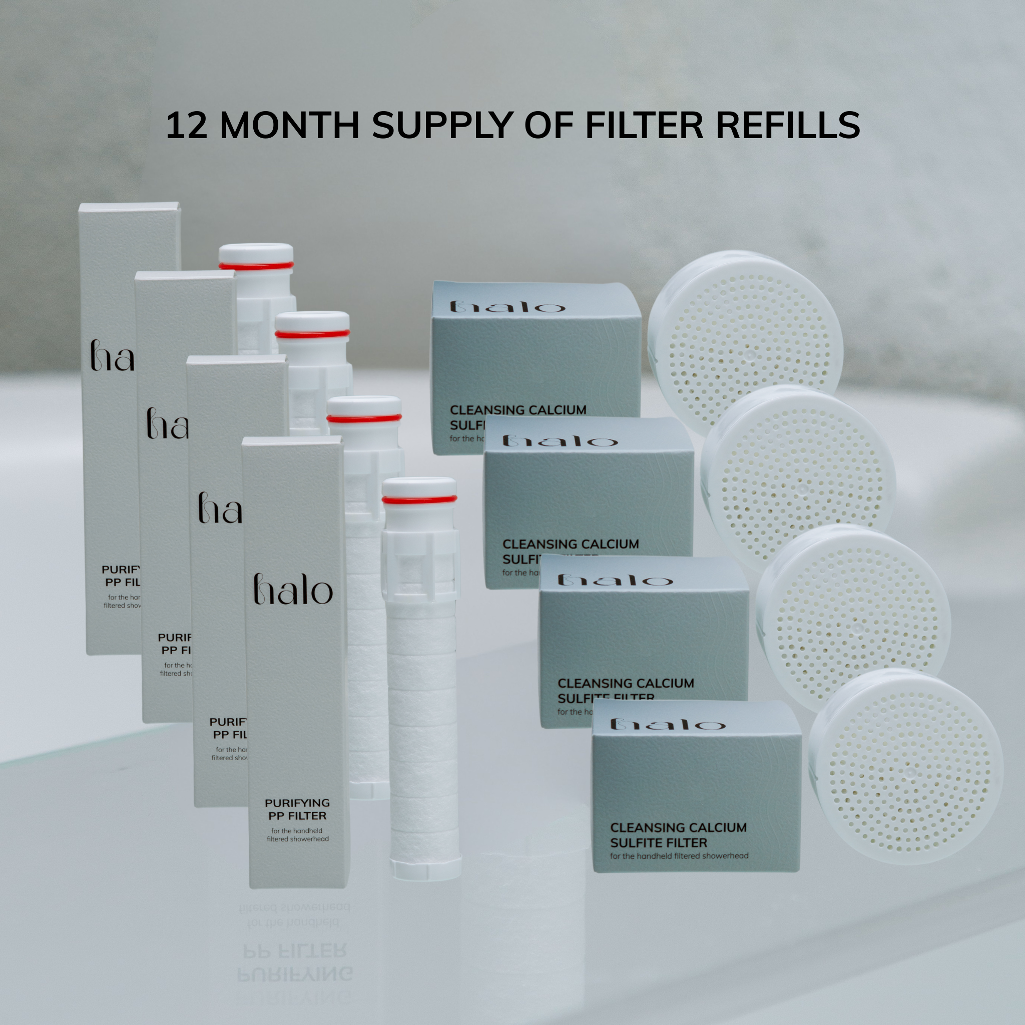 Shower water purifier filter replacement for bathroom aesthetic