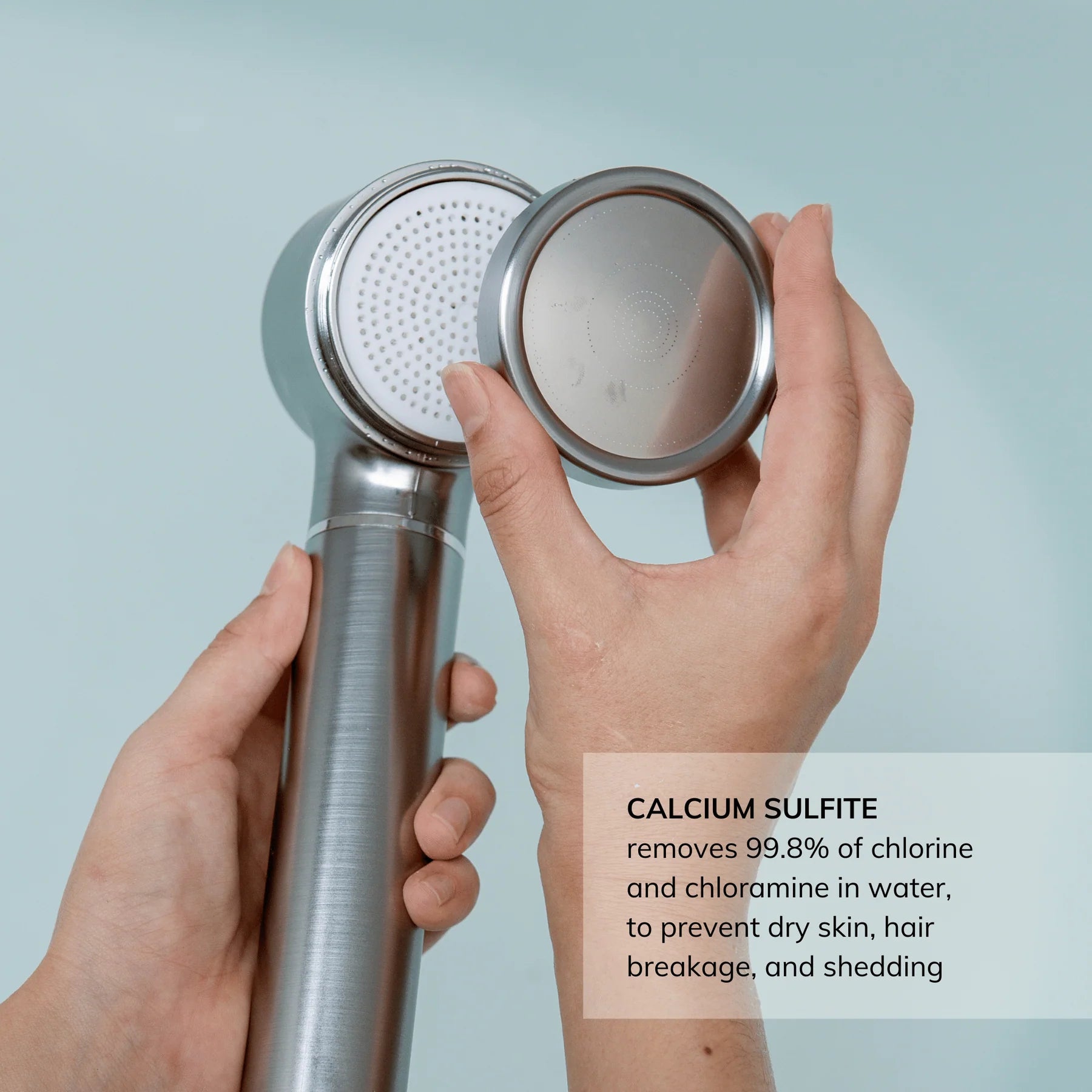 Shower water purifier filter replacement for bathroom aesthetic