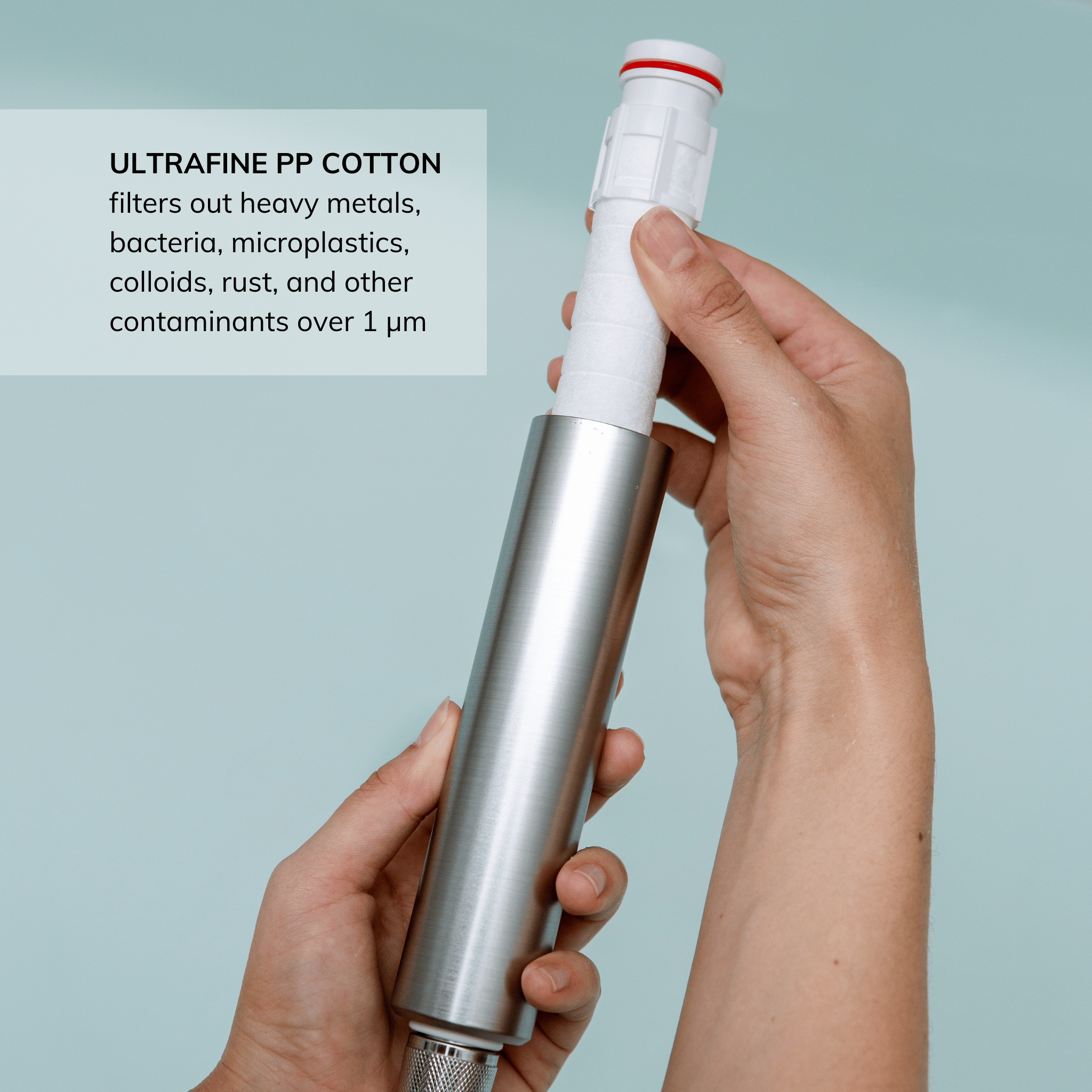 Shower water purifier filter replacement for bathroom aesthetic