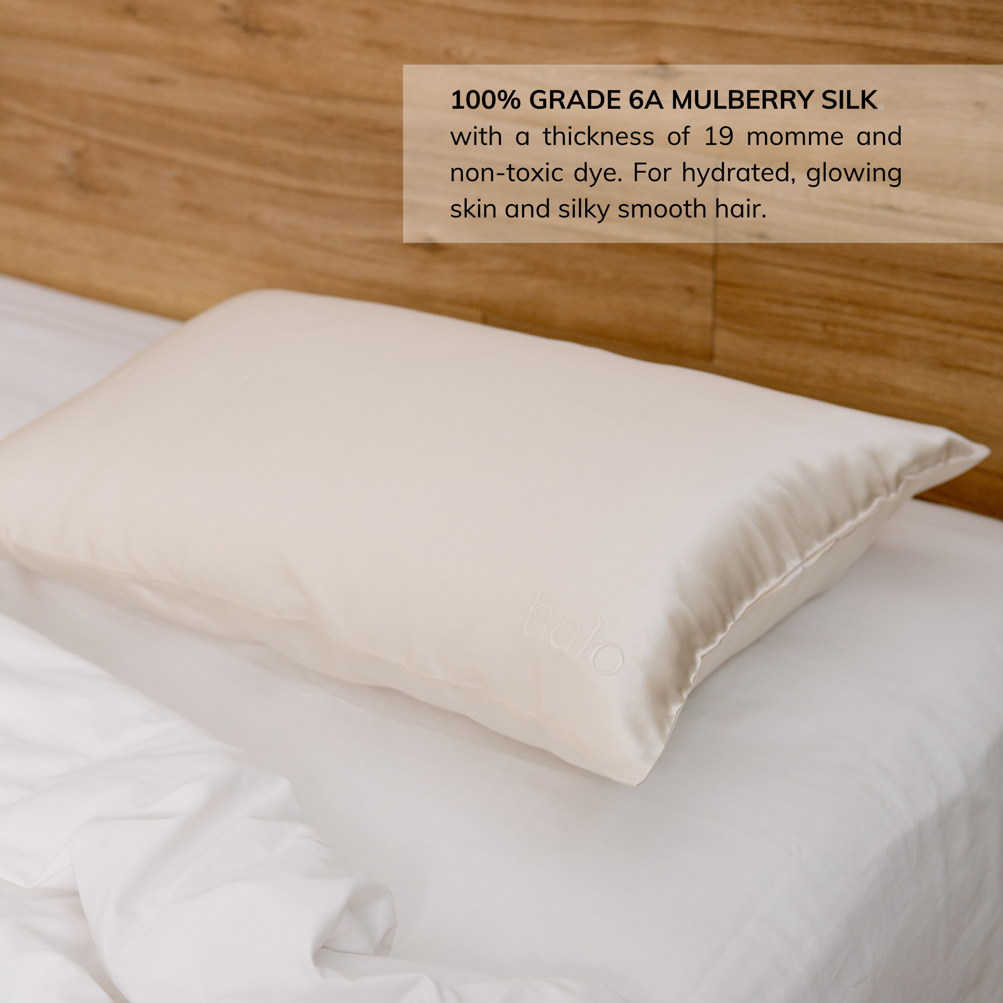 Clear Skin Silk Pillowcase - Champagne