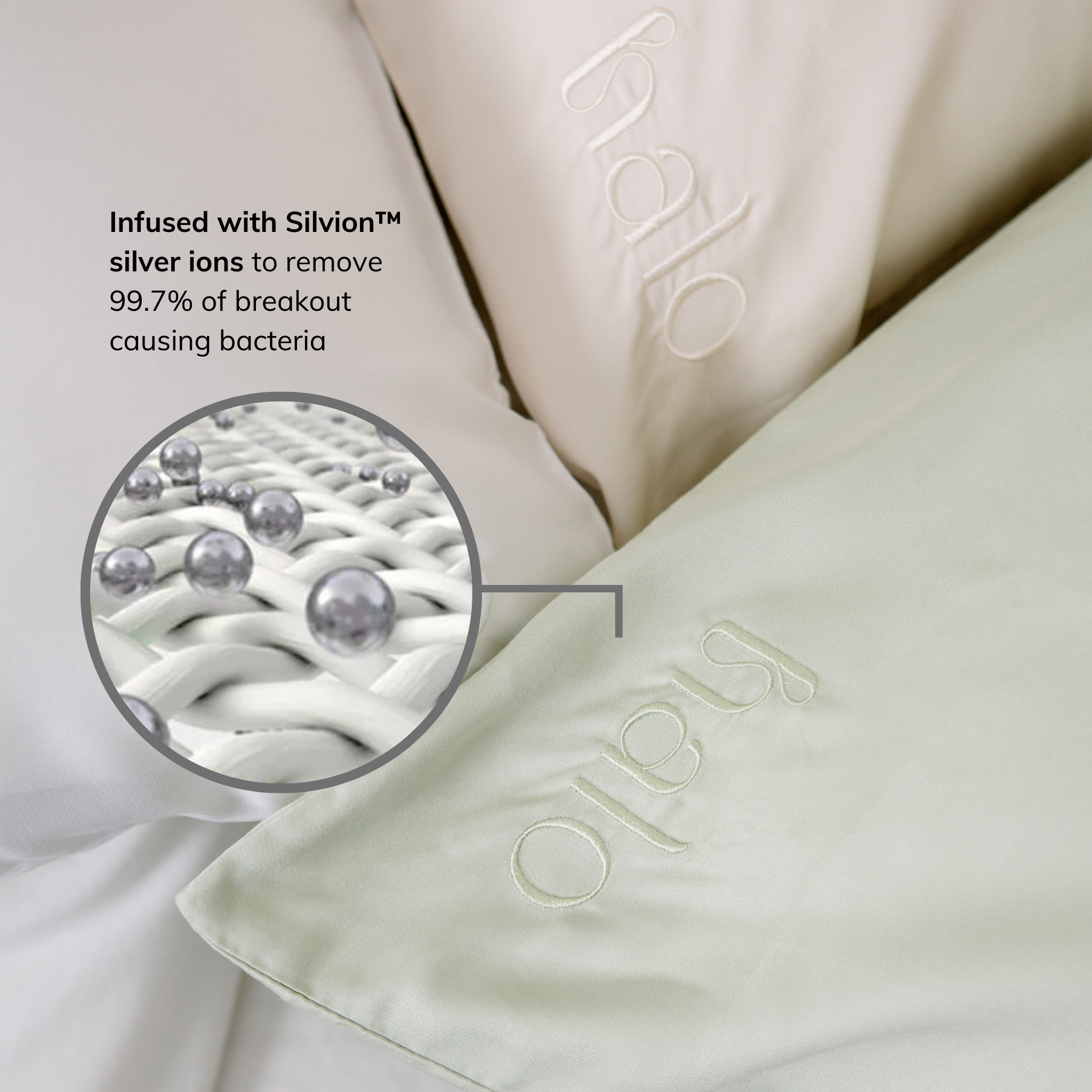 Clear Skin Bamboo Pillowcase - Champagne