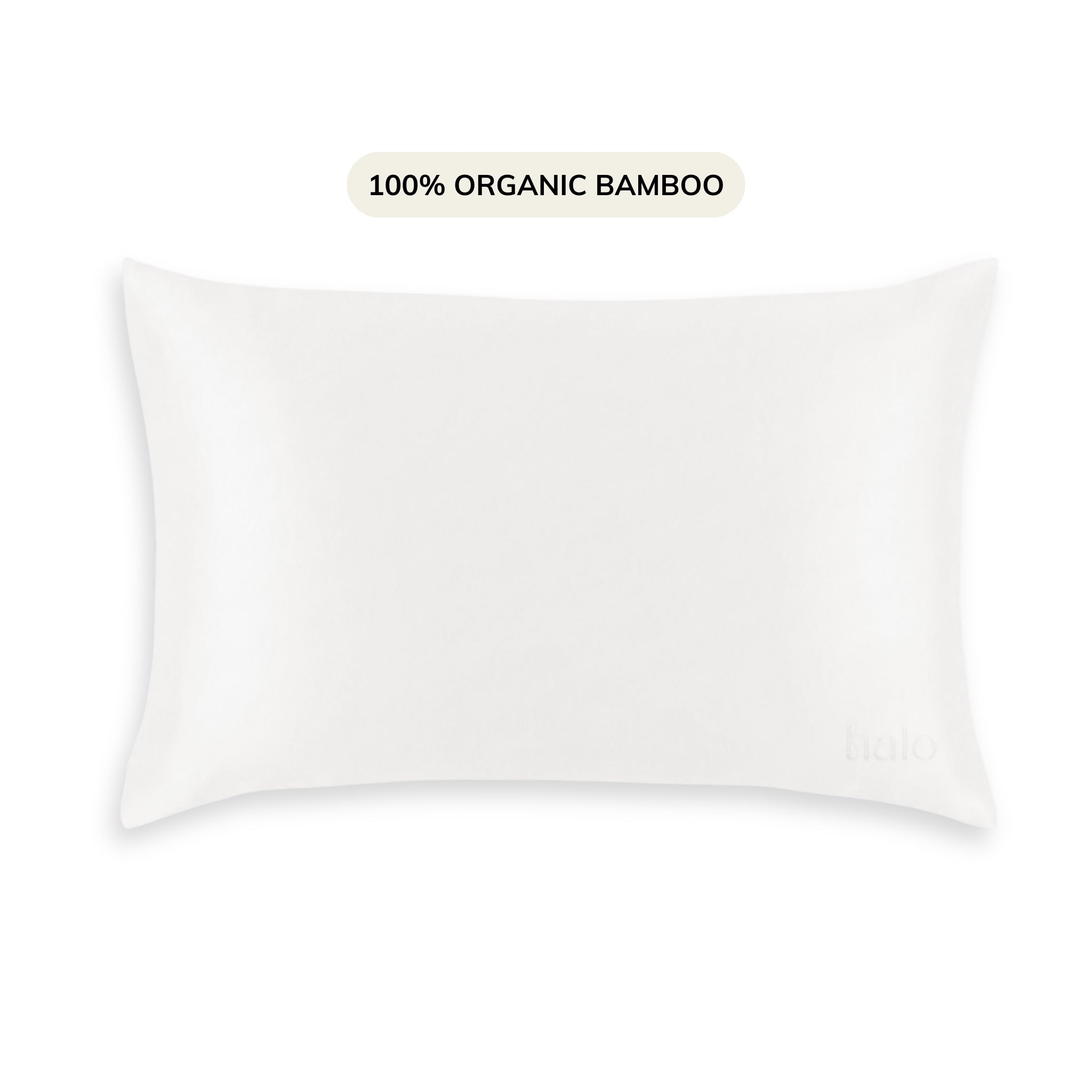 Clear Skin Bamboo Pillowcase - White