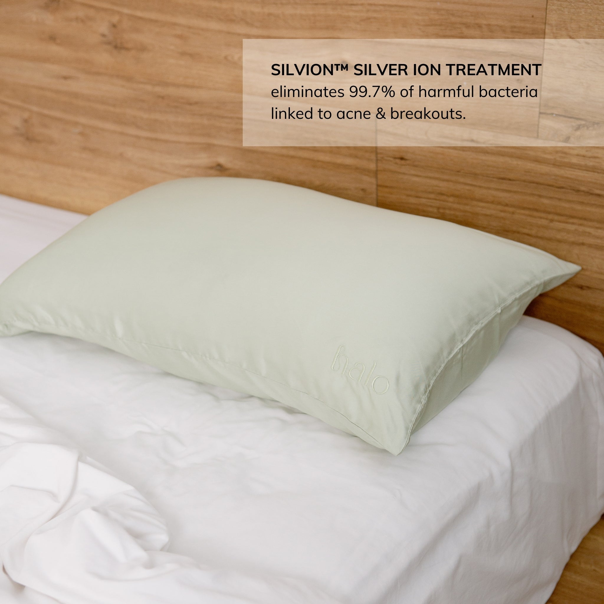 Clear Skin Bamboo Pillowcase - Sage