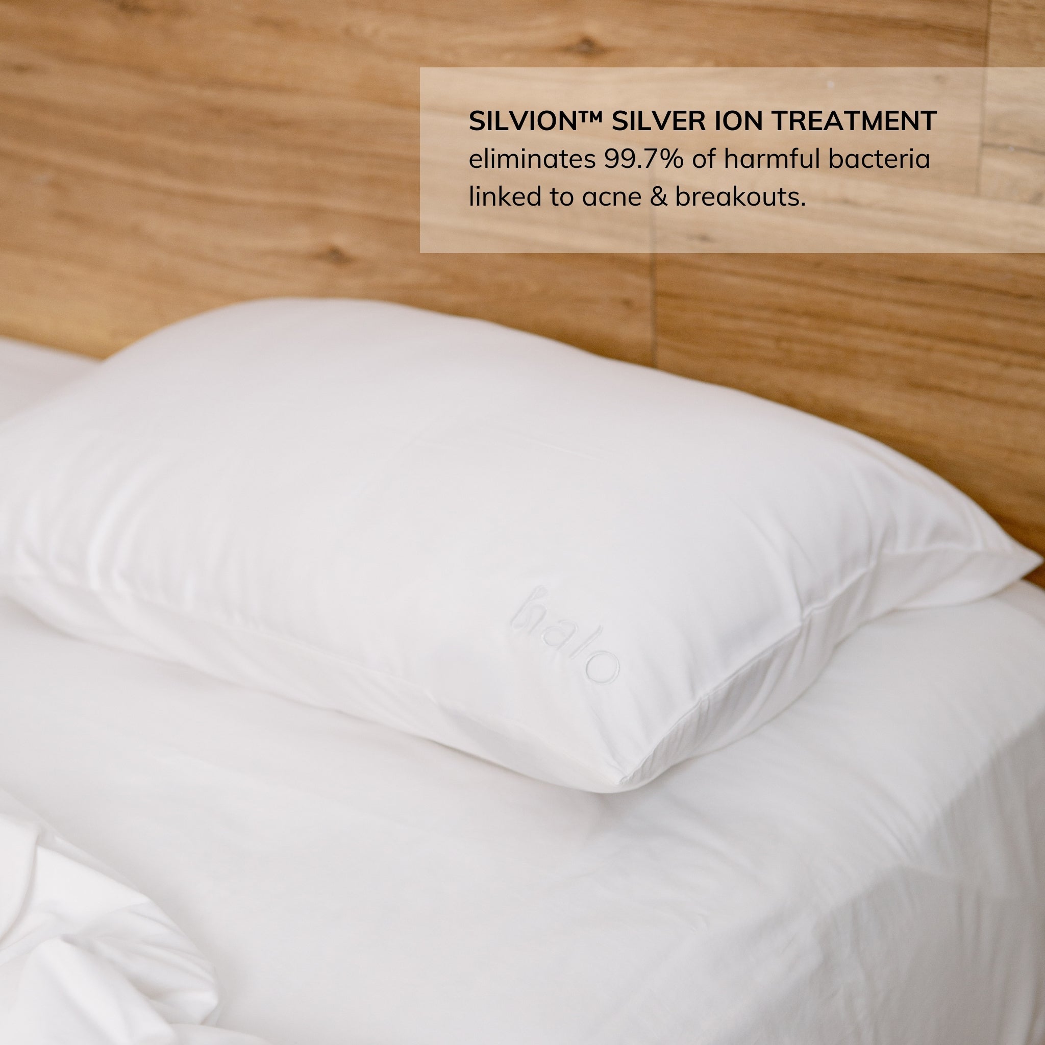 Clear Skin Bamboo Pillowcase - White